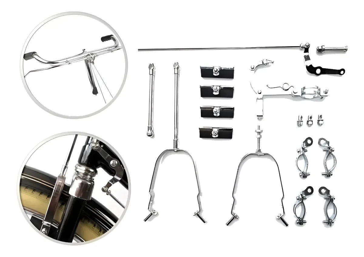 Frenos Para Bicicleta De Turismo Clásica Vintage Eastman Plateado