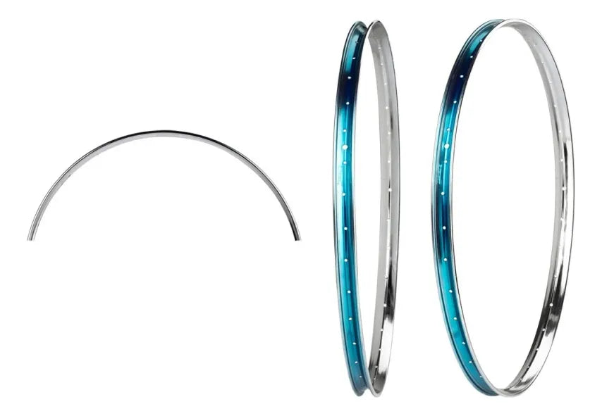 Rin para Bicicleta 28 x 1 1/2 Acero – 36 Huecos, Turismo Clásico Eastman Plateado