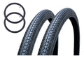 Llantas Silla Ruedas 22 X 1 3/8 Con Neumático - 2 Unidades Negro