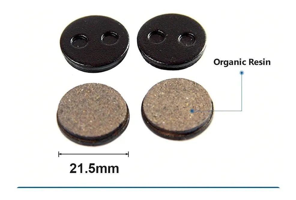 Pastillas de Freno Redondas para Bicicleta y Patineta Eléctrica – Juego de Pastillas