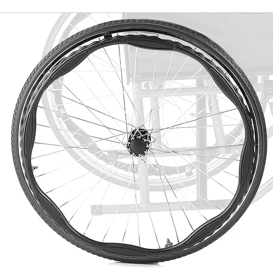 Llantas Silla Ruedas 22 X 1 3/8 Con Neumático - 2 Unidades Negro