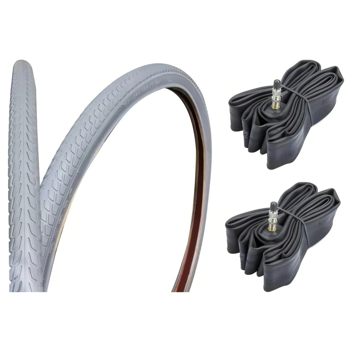 Llantas Para Silla De Ruedas Con Neumáticos Rin 24 X 1 3/8 Color Gris